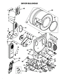 Dryer Bulkhead parts for Kenmore Washer Dryer Combo 110.088732791 (110088732791, 110 088732791) from AppliancePartsPros.com
