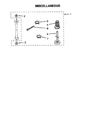 Miscellaneous parts for Kenmore Washer Dryer Combo 110.088732791 (110088732791, 110 088732791) from AppliancePartsPros.com
