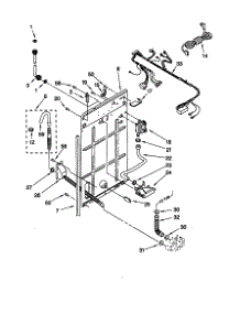 Rear Panel parts for Kenmore Washer 110.10502990 (11010502990, 110 10502990) from AppliancePartsPros.com