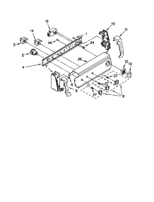 Control Panel parts for Kenmore Washer 110.10852991 (11010852991, 110 10852991) from AppliancePartsPros.com