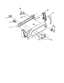 Control Panel parts for Kenmore Washer 110.12502100 (11012502100, 110 12502100) from AppliancePartsPros.com