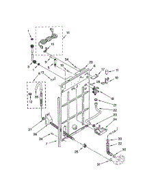 Rear Panel parts for Kenmore Washer 110.14112300 (11014112300, 110 14112300) from AppliancePartsPros.com