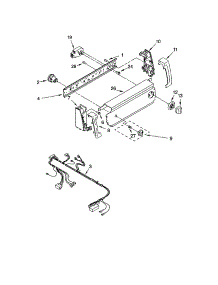 Control Panel parts for Kenmore Washer 110.14112300 (11014112300, 110 14112300) from AppliancePartsPros.com