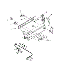 Control Panel parts for Kenmore Washer 110.14502300 (11014502300, 110 14502300) from AppliancePartsPros.com