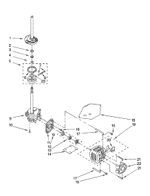 Brake, Clutch, Gearcase, Motor And Pump Parts parts for Kenmore Washer 110.14852300 (11014852300, 110 14852300) from AppliancePartsPros.com