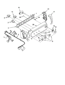 Control Panel Parts parts for Kenmore Washer 110.14852300 (11014852300, 110 14852300) from AppliancePartsPros.com