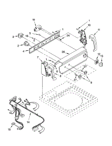 Control Panel Parts parts for Kenmore Washer 110.15732400 (11015732400, 110 15732400) from AppliancePartsPros.com