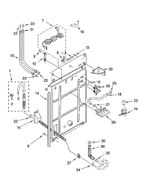 Rear Panel Parts parts for Kenmore Washer 110.15732400 (11015732400, 110 15732400) from AppliancePartsPros.com