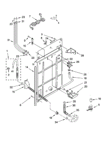 Rear Panel Parts parts for Kenmore Washer 110.15842400 (11015842400, 110 15842400) from AppliancePartsPros.com
