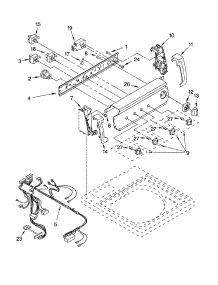 Control Panel Parts parts for Kenmore Washer 110.15852400 (11015852400, 110 15852400) from AppliancePartsPros.com