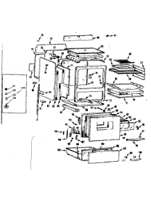 Body Section parts for Kenmore Range 103.9346662 (1039346662, 103 9346662) from AppliancePartsPros.com