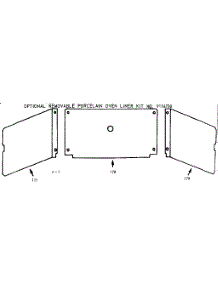 Optional Oven Liner parts for Kenmore Range 103.9346700 (1039346700, 103 9346700) from AppliancePartsPros.com