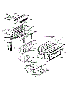 Oven Door Section parts for Kenmore Range 103.9357241 (1039357241, 103 9357241) from AppliancePartsPros.com