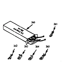 Wire Harness And Components parts for Kenmore Range 103.9357263 (1039357263, 103 9357263) from AppliancePartsPros.com