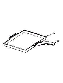 Opt. Set-On Griddle parts for Kenmore Range 103.9366701 (1039366701, 103 9366701) from AppliancePartsPros.com