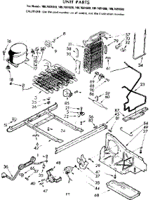 Unit Parts parts for Kenmore Refrigerator 106.7691620 (1067691620, 106 7691620) from AppliancePartsPros.com