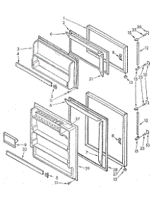 Door Parts parts for Kenmore Refrigerator 106.7694080 (1067694080, 106 7694080) from AppliancePartsPros.com