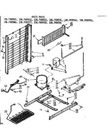 Unit Parts parts for Kenmore Refrigerator 106.7695571 (1067695571, 106 7695571) from AppliancePartsPros.com