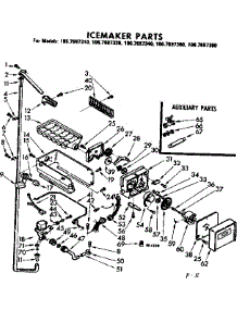 Icemaker Parts parts for Kenmore Refrigerator 106.7697380 (1067697380, 106 7697380) from AppliancePartsPros.com