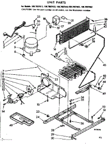Unit Parts parts for Kenmore Refrigerator 106.7697482 (1067697482, 106 7697482) from AppliancePartsPros.com