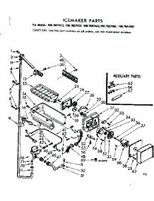 Icemaker Parts parts for Kenmore Refrigerator 106.7697482 (1067697482, 106 7697482) from AppliancePartsPros.com