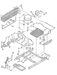 Unit parts for Kenmore Refrigerator 106.7698220 (1067698220, 106 7698220) from AppliancePartsPros.com