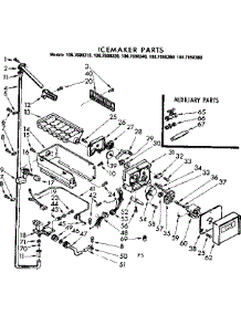Icemaker Parts parts for Kenmore Refrigerator 106.7698380 (1067698380, 106 7698380) from AppliancePartsPros.com