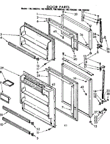 Door Parts parts for Kenmore Refrigerator 106.7698380 (1067698380, 106 7698380) from AppliancePartsPros.com
