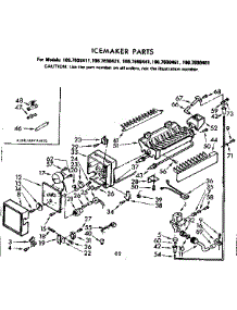 Icemaker Parts parts for Kenmore Refrigerator 106.7698461 (1067698461, 106 7698461) from AppliancePartsPros.com