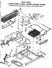 Unit Parts parts for Kenmore Refrigerator 106.7698461 (1067698461, 106 7698461) from AppliancePartsPros.com