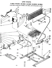 Unit Parts parts for Kenmore Refrigerator 106.7699281 (1067699281, 106 7699281) from AppliancePartsPros.com