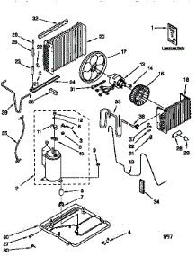 Unit parts for Kenmore Air Conditioner 106.77109790 (10677109790, 106 77109790) from AppliancePartsPros.com