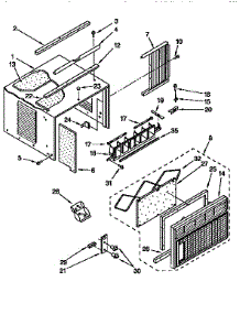 Cabinet parts for Kenmore Heat Pump System 106.77122790 (10677122790, 106 77122790) from AppliancePartsPros.com