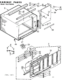 Cabinet Parts parts for Kenmore Heat Pump System 106.7750991 (1067750991, 106 7750991) from AppliancePartsPros.com