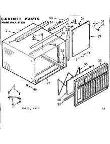 Cabinet Parts parts for Kenmore Heat Pump System 106.7751320 (1067751320, 106 7751320) from AppliancePartsPros.com