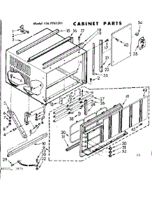 Cabinet Parts parts for Kenmore Heat Pump System 106.7751391 (1067751391, 106 7751391) from AppliancePartsPros.com