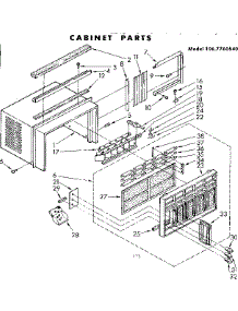 Cabinet Parts parts for Kenmore Heat Pump System 106.7760540 (1067760540, 106 7760540) from AppliancePartsPros.com