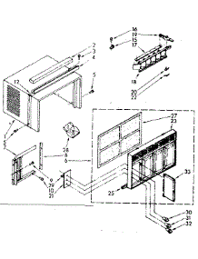 Cabinet Parts parts for Kenmore Heat Pump System 106.7760681 (1067760681, 106 7760681) from AppliancePartsPros.com
