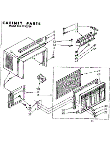 Cabinet Parts parts for Kenmore Heat Pump System 106.7760760 (1067760760, 106 7760760) from AppliancePartsPros.com