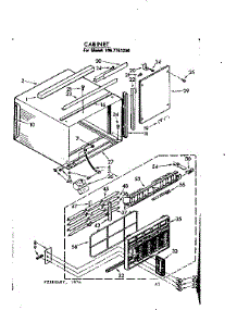 Cabinet Parts parts for Kenmore Heat Pump System 106.7761290 (1067761290, 106 7761290) from AppliancePartsPros.com