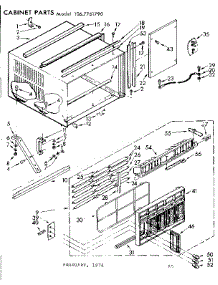 Cabinet Parts parts for Kenmore Heat Pump System 106.7761790 (1067761790, 106 7761790) from AppliancePartsPros.com