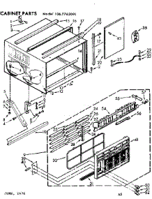 Cabinet Parts parts for Kenmore Heat Pump System 106.7762091 (1067762091, 106 7762091) from AppliancePartsPros.com