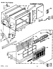 Cabinet Parts parts for Kenmore Heat Pump System 106.7762092 (1067762092, 106 7762092) from AppliancePartsPros.com