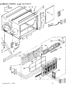 Cabinet Parts parts for Kenmore Heat Pump System 106.7762170 (1067762170, 106 7762170) from AppliancePartsPros.com