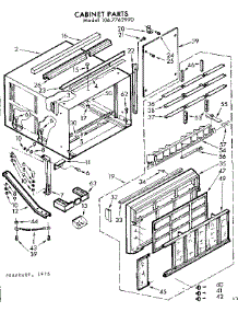 Cabinet Parts parts for Kenmore Heat Pump System 106.7762990 (1067762990, 106 7762990) from AppliancePartsPros.com