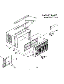 Cabinet Parts parts for Kenmore Heat Pump System 106.7770550 (1067770550, 106 7770550) from AppliancePartsPros.com