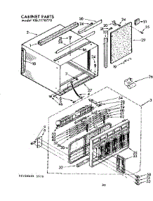 Cabinet Parts parts for Kenmore Heat Pump System 106.7770770 (1067770770, 106 7770770) from AppliancePartsPros.com