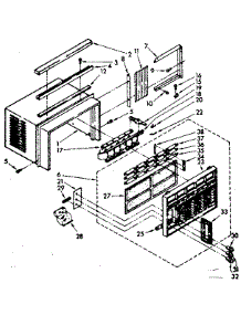 Cabinet Parts parts for Kenmore Heat Pump System 106.7770980 (1067770980, 106 7770980) from AppliancePartsPros.com