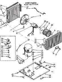 Unit Parts parts for Kenmore Heat Pump System 106.7771540 (1067771540, 106 7771540) from AppliancePartsPros.com