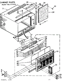 Cabinet Parts parts for Kenmore Heat Pump System 106.7771590 (1067771590, 106 7771590) from AppliancePartsPros.com